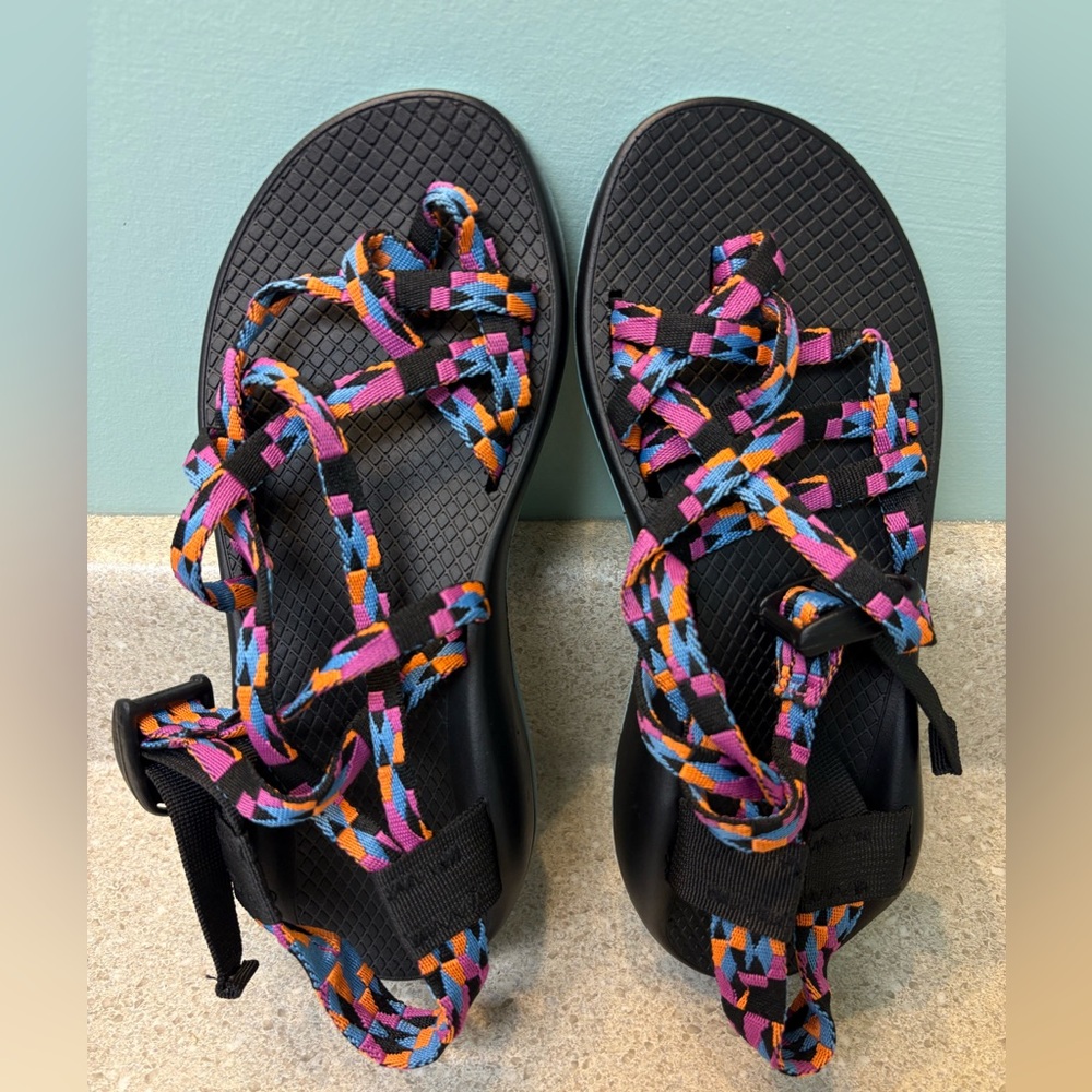 Chaco Multicolor Strappy Sandals- new